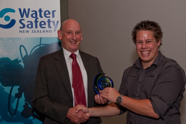 Libby Ruddenklau  from Limehills in Southland won a Water Safety Award for her work with life jackets